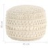 Puf de macramé hecho a mano algodón 45x30