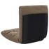 Tumbona de suelo plegable microfibra gris