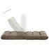 Tumbona de suelo plegable microfibra gris