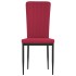 Sillas de comedor 2 unidades terciopelo rojo