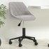 Silla de oficina giratoria de terciopelo gris