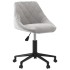 Silla de oficina giratoria de terciopelo gris