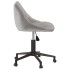 Silla de oficina giratoria de terciopelo gris