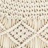 Puf de macramé hecho a mano algodón 45x30