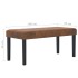 Banco de piel de ante artificial 106 cm