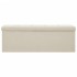 Banco de almacenamiento plegable lino sintético crema
