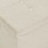 Banco de almacenamiento plegable lino sintético crema