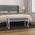 Banco de tela gris oscuro 110x45x60