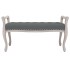 Banco de tela gris oscuro 110x45x60