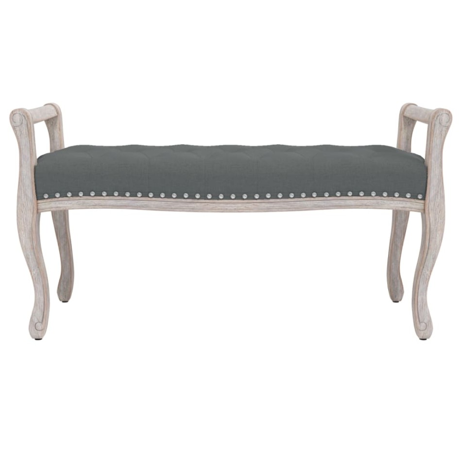 Banco de tela gris oscuro 110x45x60