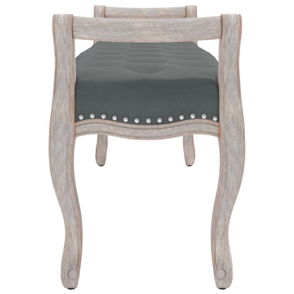 Banco de tela gris oscuro 110x45x60