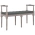 Banco de tela gris oscuro 110x40x70