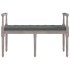 Banco de tela gris oscuro 110x40x70