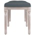 Banco de terciopelo gris oscuro 110x40x49