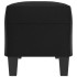 Banco de cuero sintético negro 100x35x41