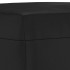 Banco de cuero sintético negro 100x35x41