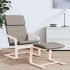 Sillón de relax de tela gris