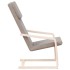 Sillón de relax de tela gris
