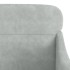 Sillón de terciopelo gris claro 63x76x80