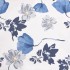 Silla tapizada de tela con estampado de flores