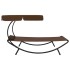 Tumbona de exterior con dosel y almohada