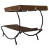 Tumbona de exterior con dosel y almohada