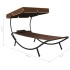 Tumbona de exterior con dosel y almohada