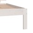 Estructura de cama individual sin colchón blanco 75x190