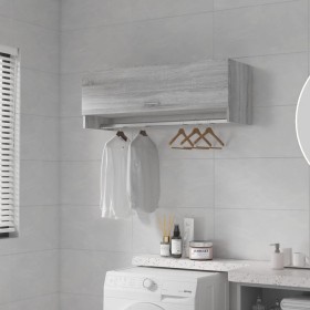 Armario madera contrachapada gris Sonoma 100x32,5x35