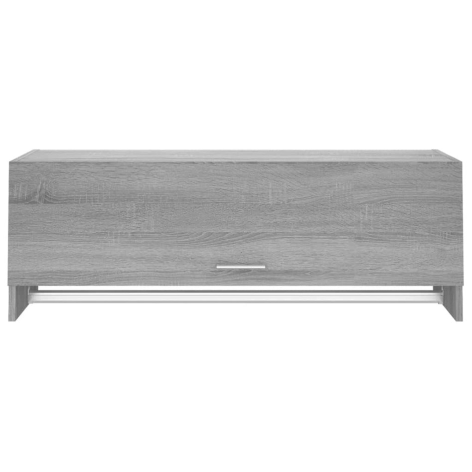 Armario madera contrachapada gris Sonoma 100x32,5x35