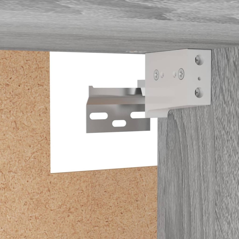 Armario madera contrachapada gris Sonoma 100x32,5x35