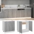 Armario bajo fregadero madera ingeniería gris 80x46x81,5