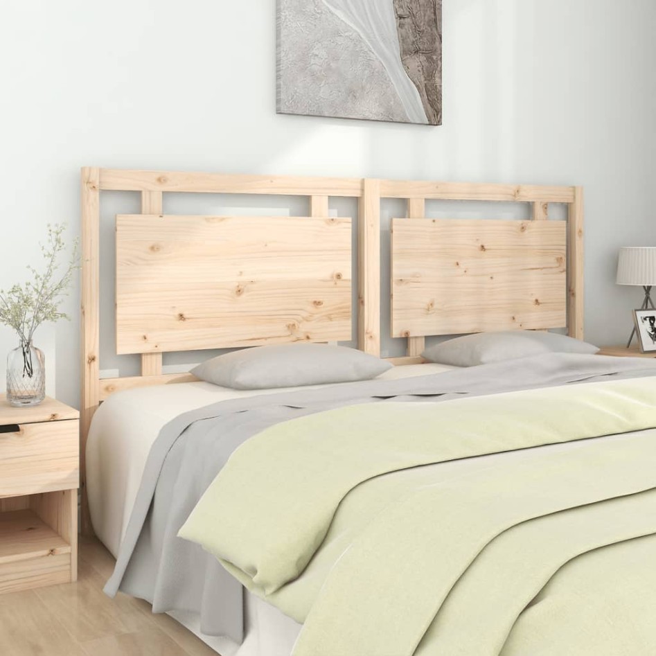 Cabecero de cama madera maciza de pino 185,5x4x100