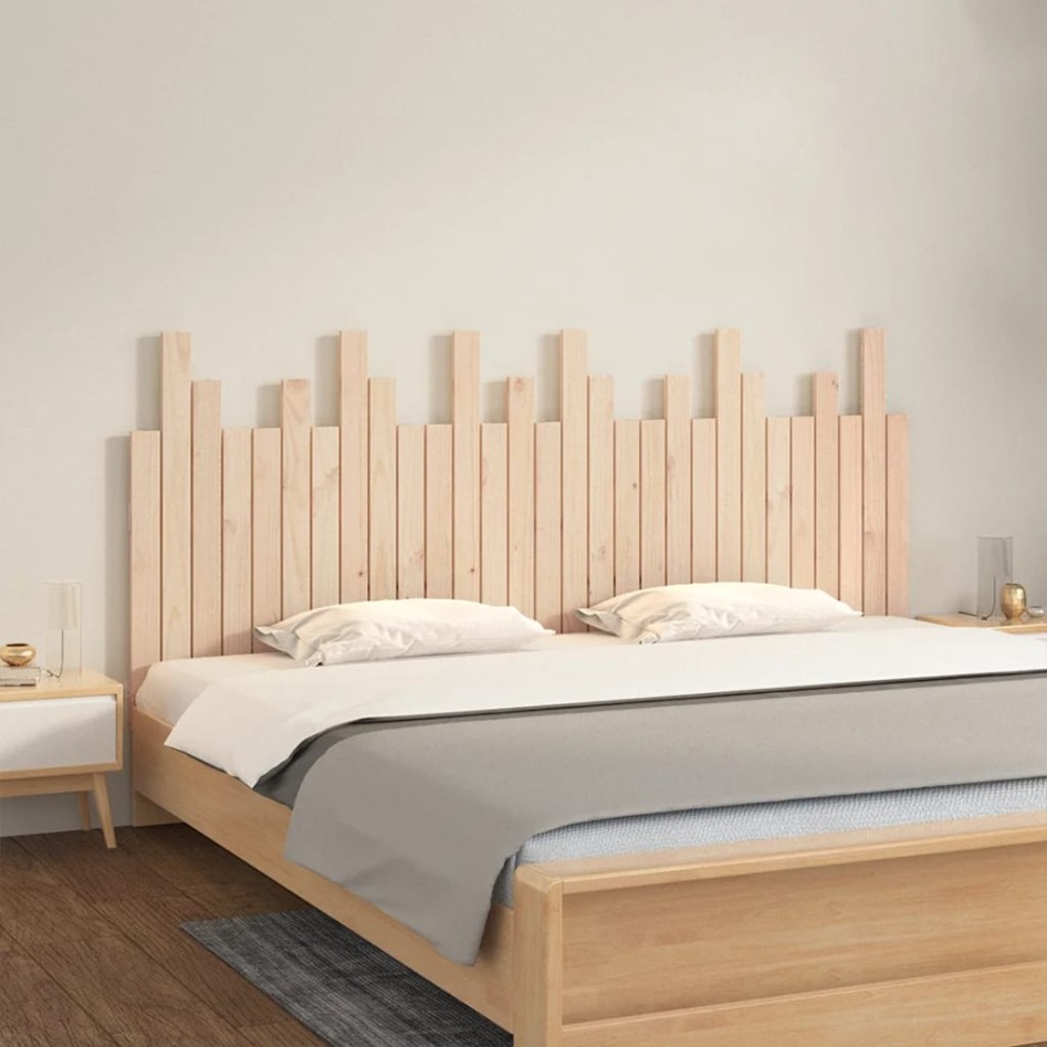 Cabecero de cama de pared madera maciza de pino 185x3x80