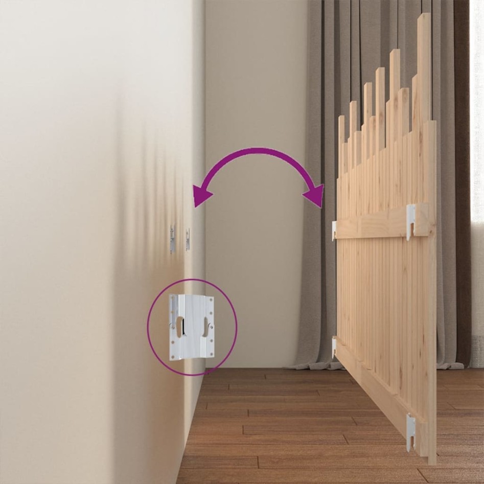 Cabecero de cama de pared madera maciza de pino 185x3x80