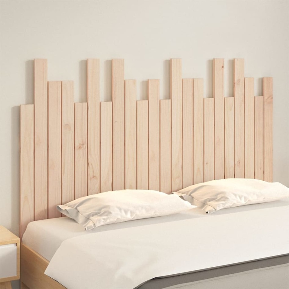 Cabecero de cama de pared madera maciza de pino 140x3x80