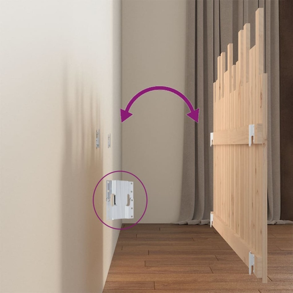 Cabecero de cama de pared madera maciza de pino 140x3x80