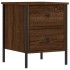Mesitas noche 2 uds madera ingeniería marrón roble 40x42x50