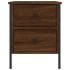 Mesitas noche 2 uds madera ingeniería marrón roble 40x42x50