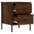 Mesitas noche 2 uds madera ingeniería marrón roble 40x42x50