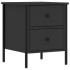 Mesitas de noche 2 uds madera de ingeniería negro 40x42x50