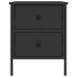 Mesitas de noche 2 uds madera de ingeniería negro 40x42x50