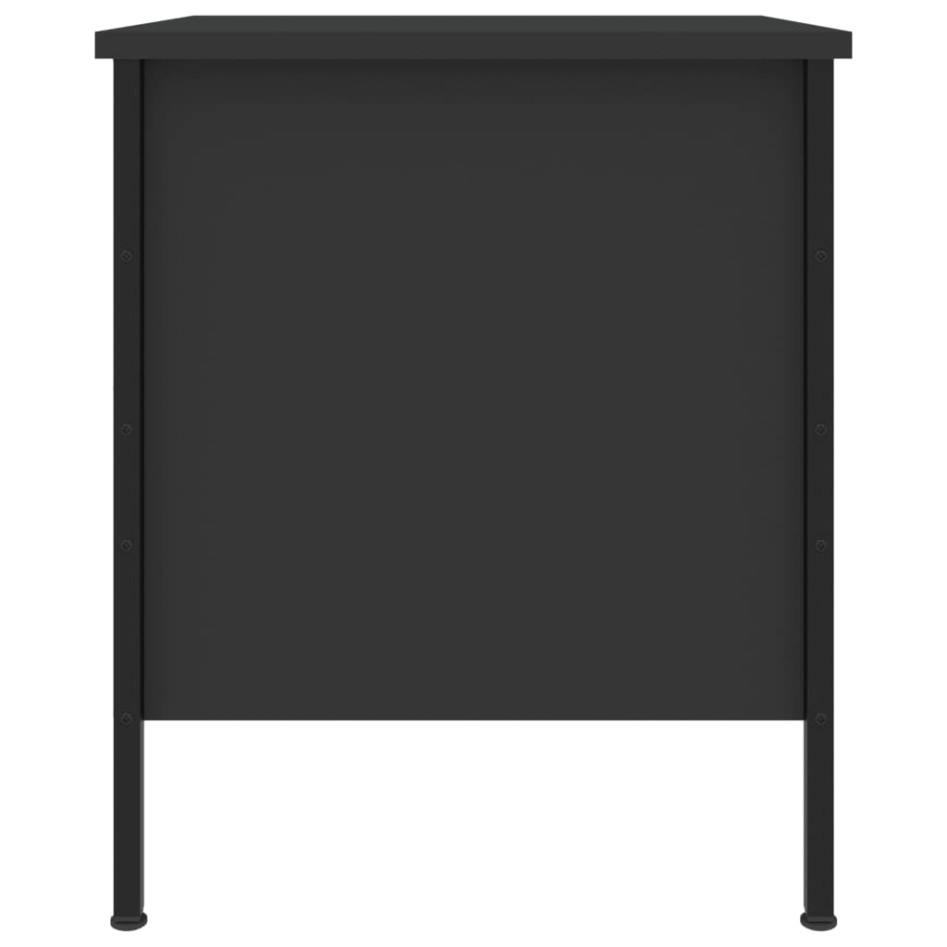 Mesitas de noche 2 uds madera de ingeniería negro 40x42x50