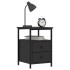 Mesitas de noche 2 uds madera de ingeniería negro 34x35,5x50