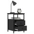 Mesitas de noche 2 uds madera de ingeniería negro 34x35,5x50