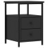 Mesitas de noche 2 uds madera de ingeniería negro 34x35,5x50
