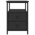 Mesitas de noche 2 uds madera de ingeniería negro 34x35,5x50
