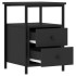 Mesitas de noche 2 uds madera de ingeniería negro 34x35,5x50