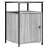 Mesitas de noche 2 uds madera contrachapada gris 40x42x60