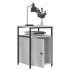 Mesitas de noche 2 uds madera contrachapada gris 40x42x60